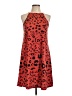 Emme Jordan Print Red Cocktail Dress Size L - photo 1