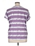 Cato 100% Polyester Tie-dye Purple Short Sleeve Blouse Size XL - photo 2