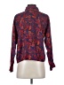 Eric Michael 100% Rayon Paisley Purple Long Sleeve Blouse Size S - photo 2