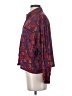Eric Michael 100% Rayon Paisley Purple Long Sleeve Blouse Size S - photo 5