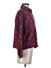 Eric Michael 100% Rayon Paisley Purple Long Sleeve Blouse Size S - photo 4