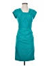 BCBGMAXAZRIA Solid Teal Cocktail Dress Size 4 - photo 1
