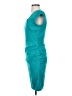 BCBGMAXAZRIA Solid Teal Cocktail Dress Size 4 - photo 5