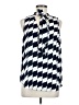 Ann Taylor 100% Polyester Blue Sleeveless Blouse Size M - photo 1