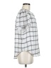 Ann Taylor 100% Polyester Plaid Gray Short Sleeve Polo Size M - photo 4