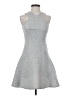 Tibi Silver Cocktail Dress Size 0 - photo 1