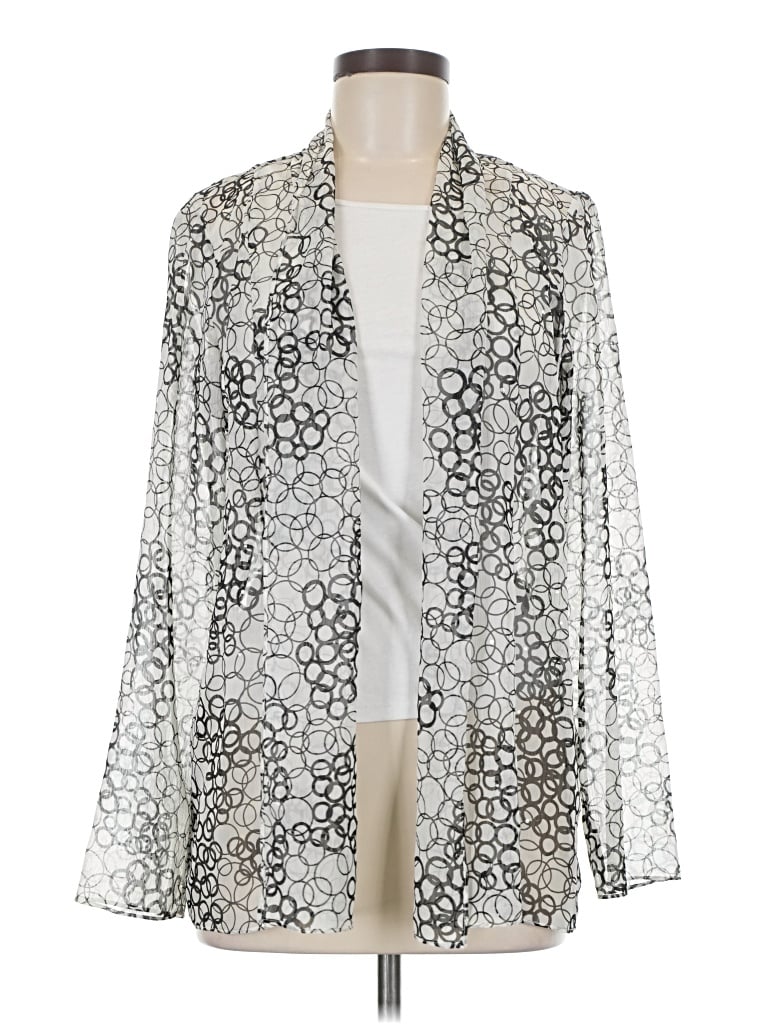 Pre-owned Kasper Kimono In Silver