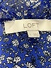 Ann Taylor LOFT 100% Polyester Blue Long Sleeve Blouse Size L - photo 7