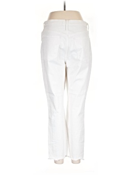 Madewell The High-Rise Slim Boyjean in Tile White (view 2)