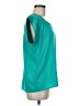Mango Teal Short Sleeve Top Size M - photo 4