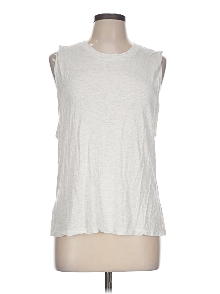 Pre-owned Fabletics Sleeveless T-shirt In Silver