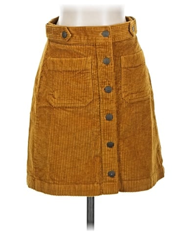 Madewell Corduroy A-Line Mini Skirt: Patch Pocket Edition (view 1)