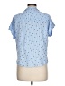 Alexander Jordan 100% Rayon Polka Dots Blue Short Sleeve Blouse Size L - photo 2