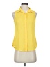 Banana Republic Factory Store 100% Polyester Yellow Sleeveless Blouse Size XS (petite) - photo 1