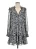 Veronica Beard 100% Silk Multi Color Gray Casual Dress Size 6 - photo 1
