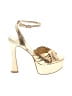 MICHAEL Michael Kors Gold Sandals Size 8 - photo 1