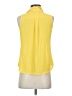 Banana Republic Factory Store 100% Polyester Yellow Sleeveless Blouse Size XS (petite) - photo 2