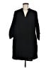 Lush Solid Black Casual Dress Size M - photo 1