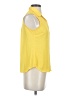 Banana Republic Factory Store 100% Polyester Yellow Sleeveless Blouse Size XS (petite) - photo 4