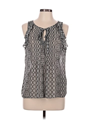 Rose + Olive Sleeveless Blouse (view 1)