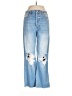 Cello Jeans Hearts Blue Jeans Size 7 - photo 1