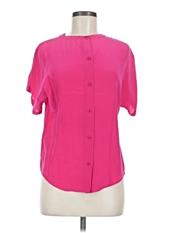 Linda Allard Ellen Tracy Short Sleeve Silk Top (view 1)