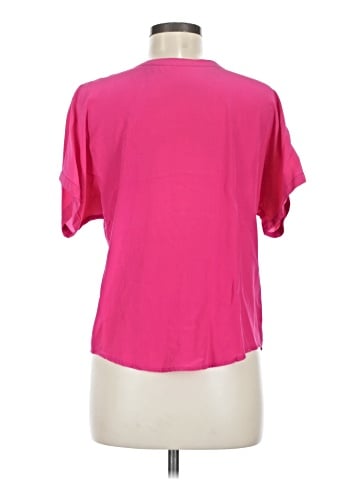 Linda Allard Ellen Tracy Short Sleeve Silk Top (view 2)