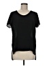 Soprano 100% Polyester Black Short Sleeve Top Size M - photo 1