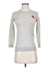 J.Crew 100% Wool Hearts Silver Wool Pullover Sweater Size XXS - photo 1