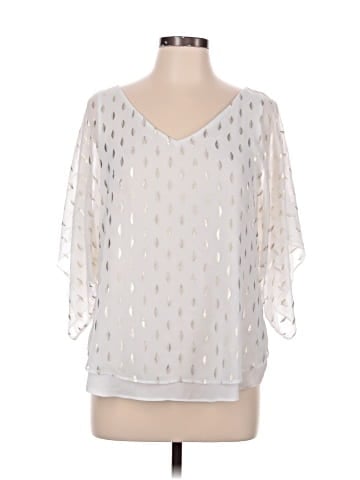 White House Black Market 3/4 Sleeve Blouse (view 1)