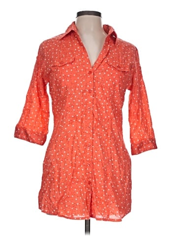 Antilia Femme 3/4 Sleeve Button-Down Shirt (view 1)
