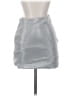Express 100% Polyester Metallic Silver Casual Skirt Size XXS - photo 1