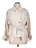 3rd + Malt 100% Polyester Ivory Trenchcoat Size 1X - photo 1
