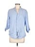 Murano Blue 3/4 Sleeve Button-Down Shirt Size M - photo 1