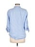 Murano Blue 3/4 Sleeve Button-Down Shirt Size M - photo 2