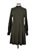 Express Solid Green Casual Dress Size M - photo 1