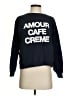 Sézane Graphic Blue Pullover Sweater Size S - photo 1