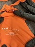 TAN + LINES Solid Orange Tan Swimsuit Top Size S - photo 3
