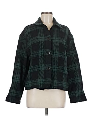 Madewell Flannel Boxy Shirt-Jacket in Plaid (view 1)