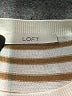 Ann Taylor LOFT Stripes Tan Pullover Sweater Size M (estimated) - photo 4