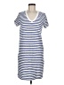 Universal Thread 100% Cotton Stripes Blue Casual Dress Size M - photo 1