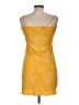 Express 100% Polyester Yellow Cocktail Dress Size M - photo 2