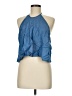 Zara Blue Sleeveless Blouse Size M - photo 1