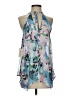 Jaime 100% Polyester Blue Sleeveless Blouse Size S - photo 1
