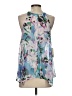 Jaime 100% Polyester Blue Sleeveless Blouse Size S - photo 2