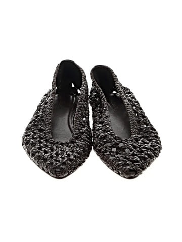 Madewell The Ruth Ballet Flat in Woven Leather (view 2)