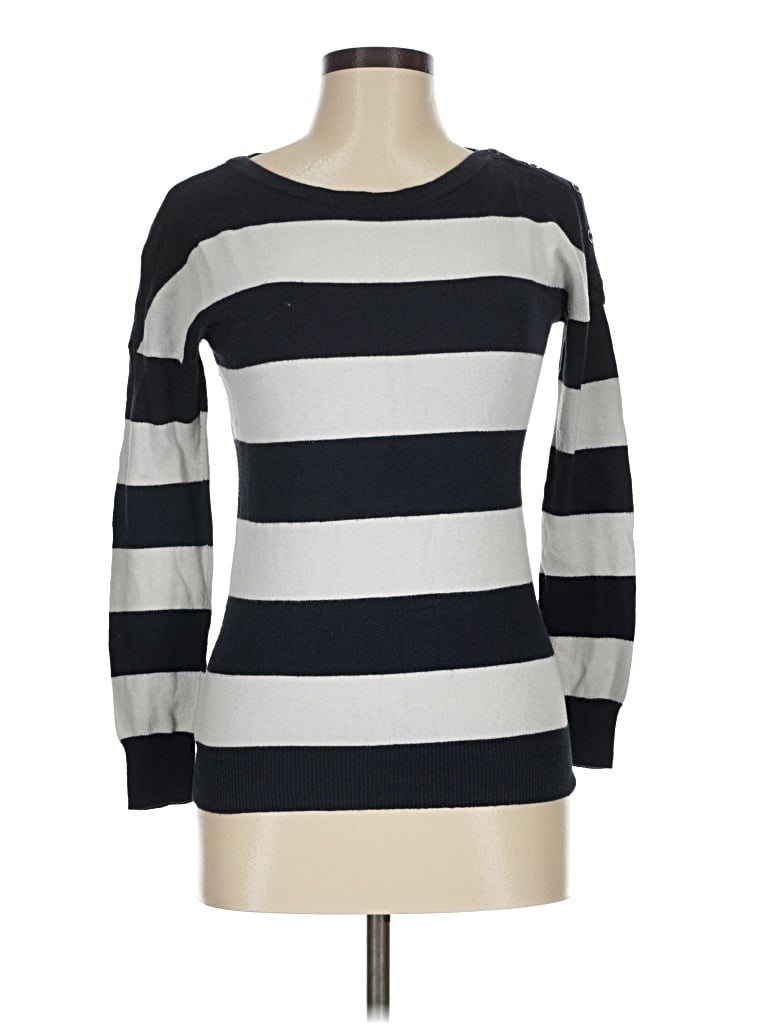 Pre-owned Ann Taylor Loft Pullover Sweater In Silver