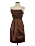 BCBGMAXAZRIA 100% Silk Brown Cocktail Dress Size 0 - photo 1