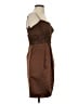 BCBGMAXAZRIA 100% Silk Brown Cocktail Dress Size 0 - photo 4