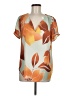 DR2 100% Polyester Print Orange Short Sleeve T-Shirt Size M - photo 1